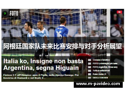 阿根廷国家队未来比赛安排与对手分析展望
