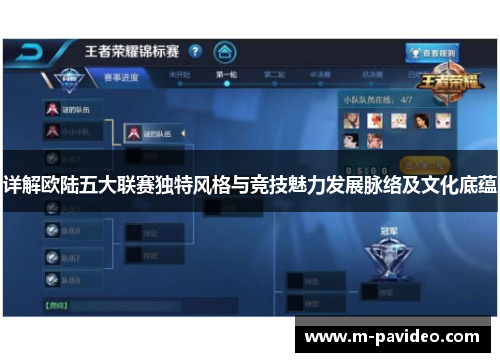 详解欧陆五大联赛独特风格与竞技魅力发展脉络及文化底蕴